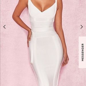 House of CB white bandage dress (L)
